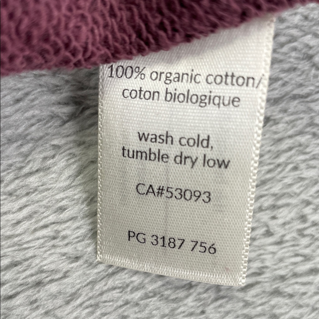 New Mini Mioche Xs Womens Purple 100% Organic Cotton Sweatshirt "Made Of Magic" — image 8 of 8